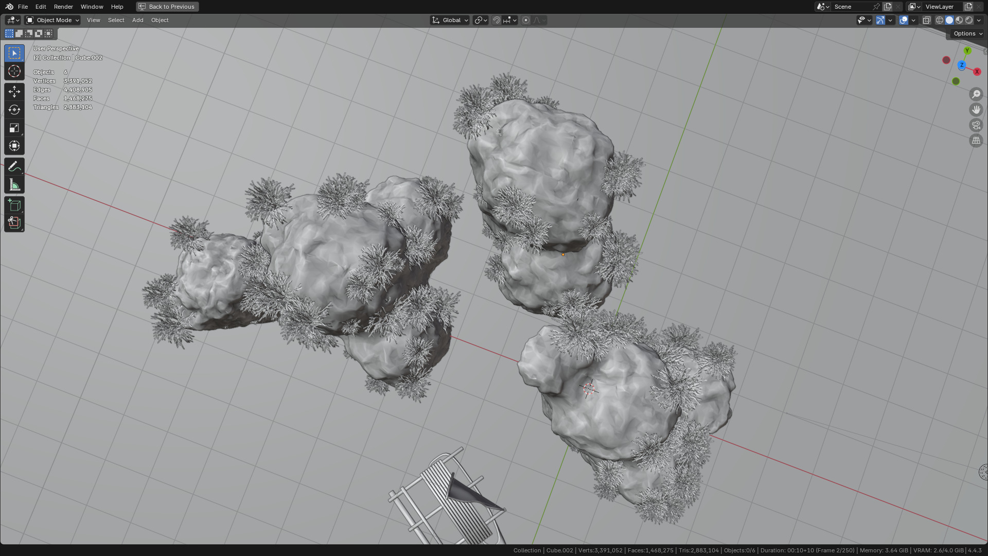 Sea and Rock environment 3D model_11