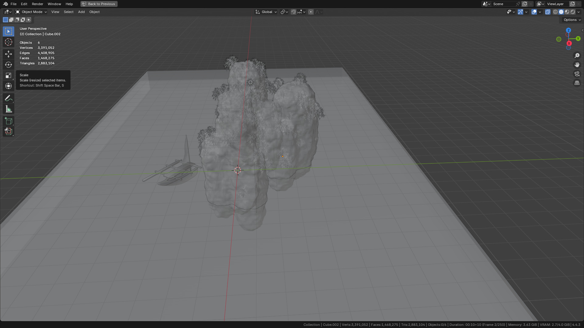 Sea and Rock environment 3D model_41