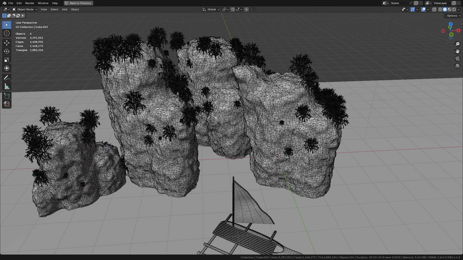 Sea and Rock environment 3D model_29