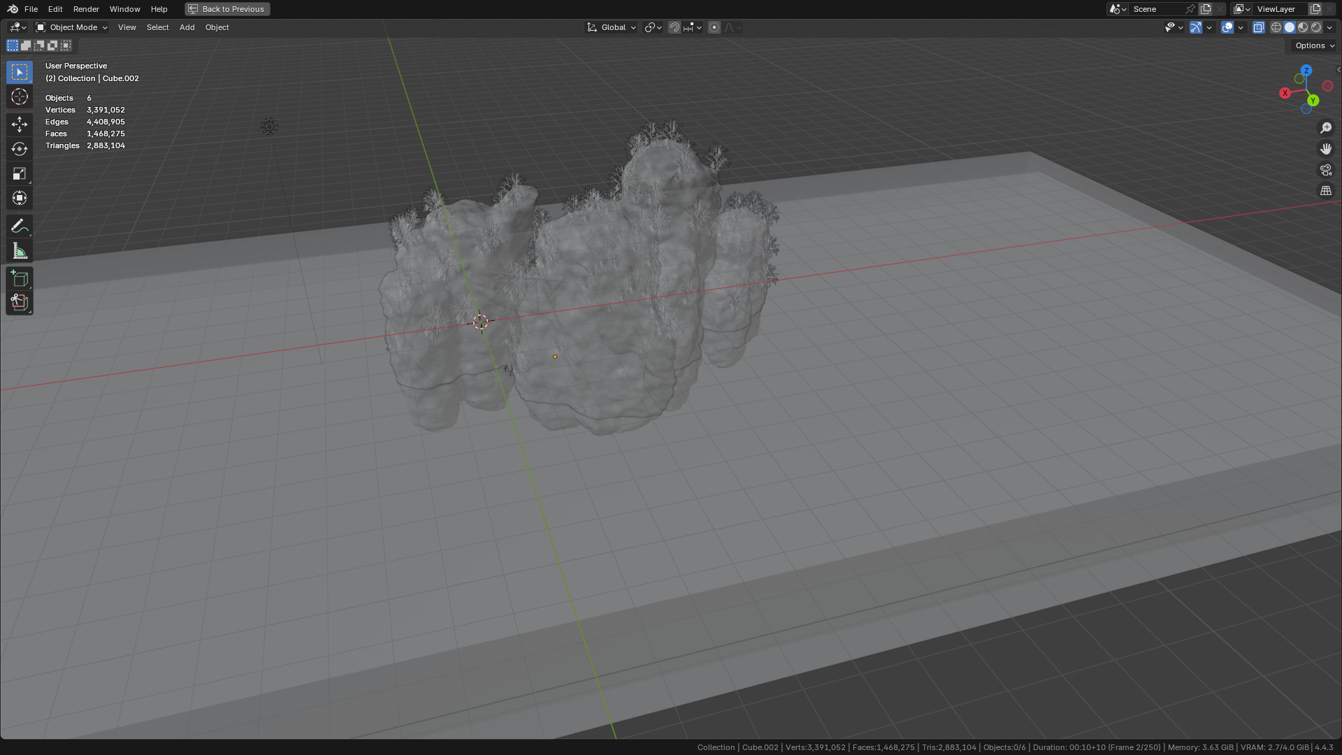 Sea and Rock environment 3D model_42