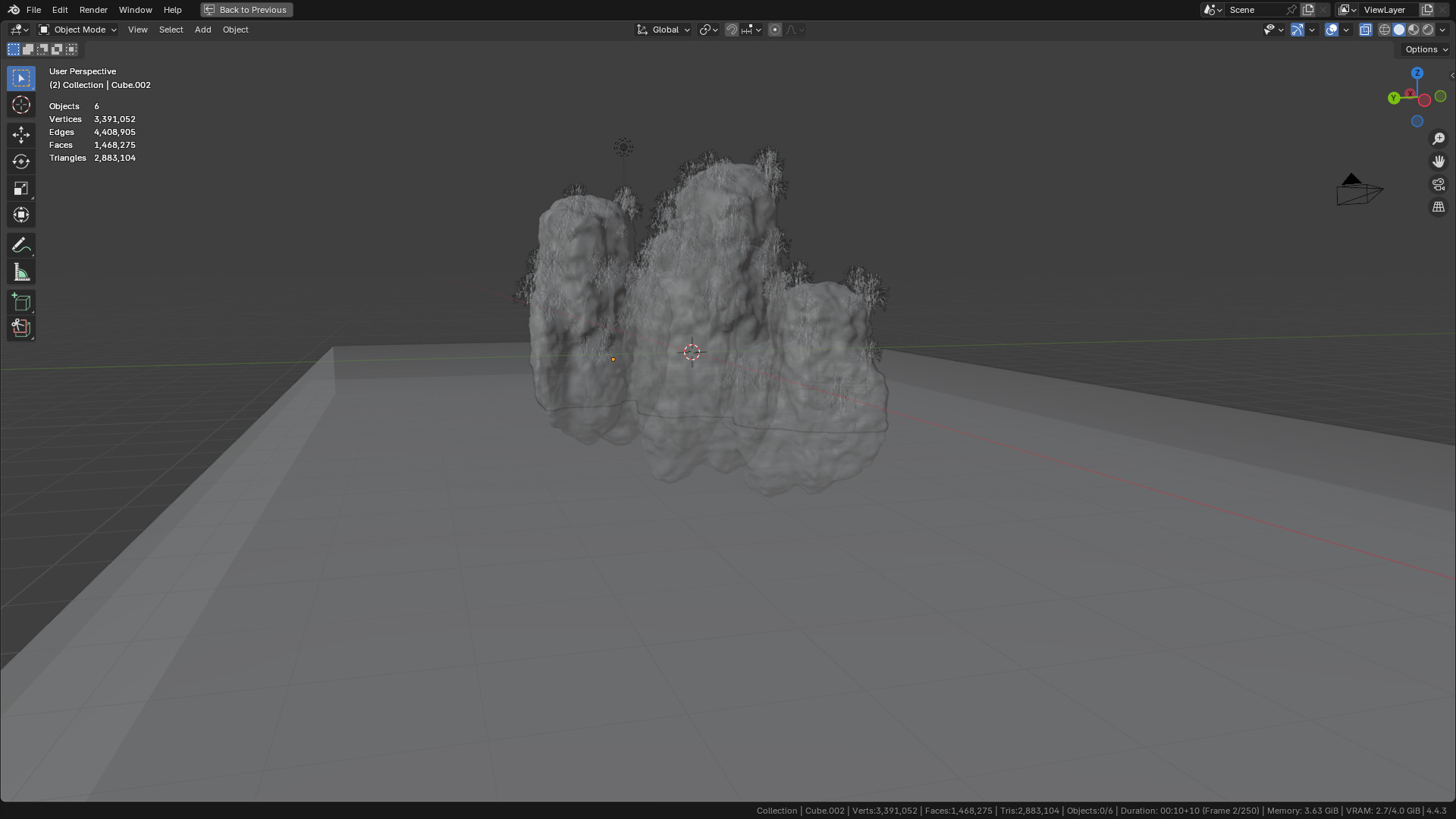 Sea and Rock environment 3D model_39
