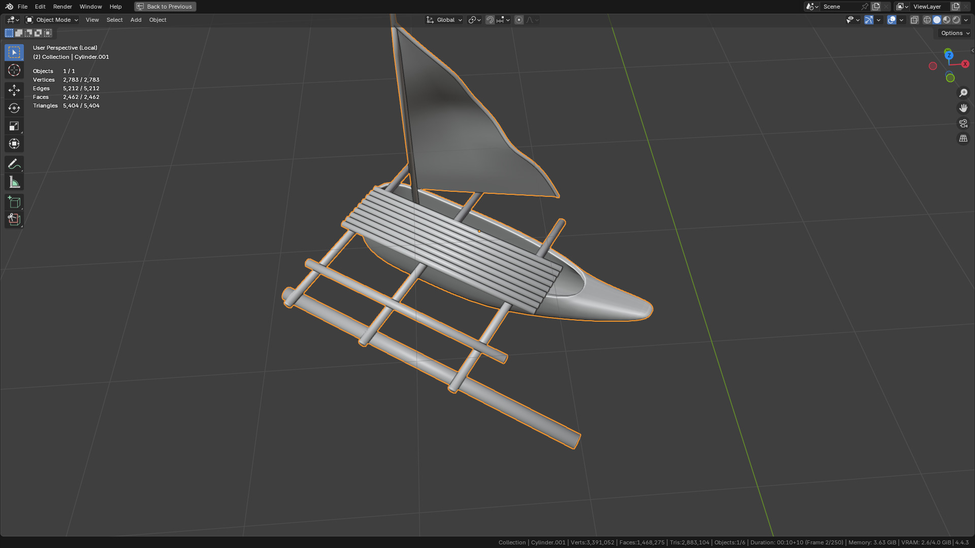 Sea and Rock environment 3D model_12