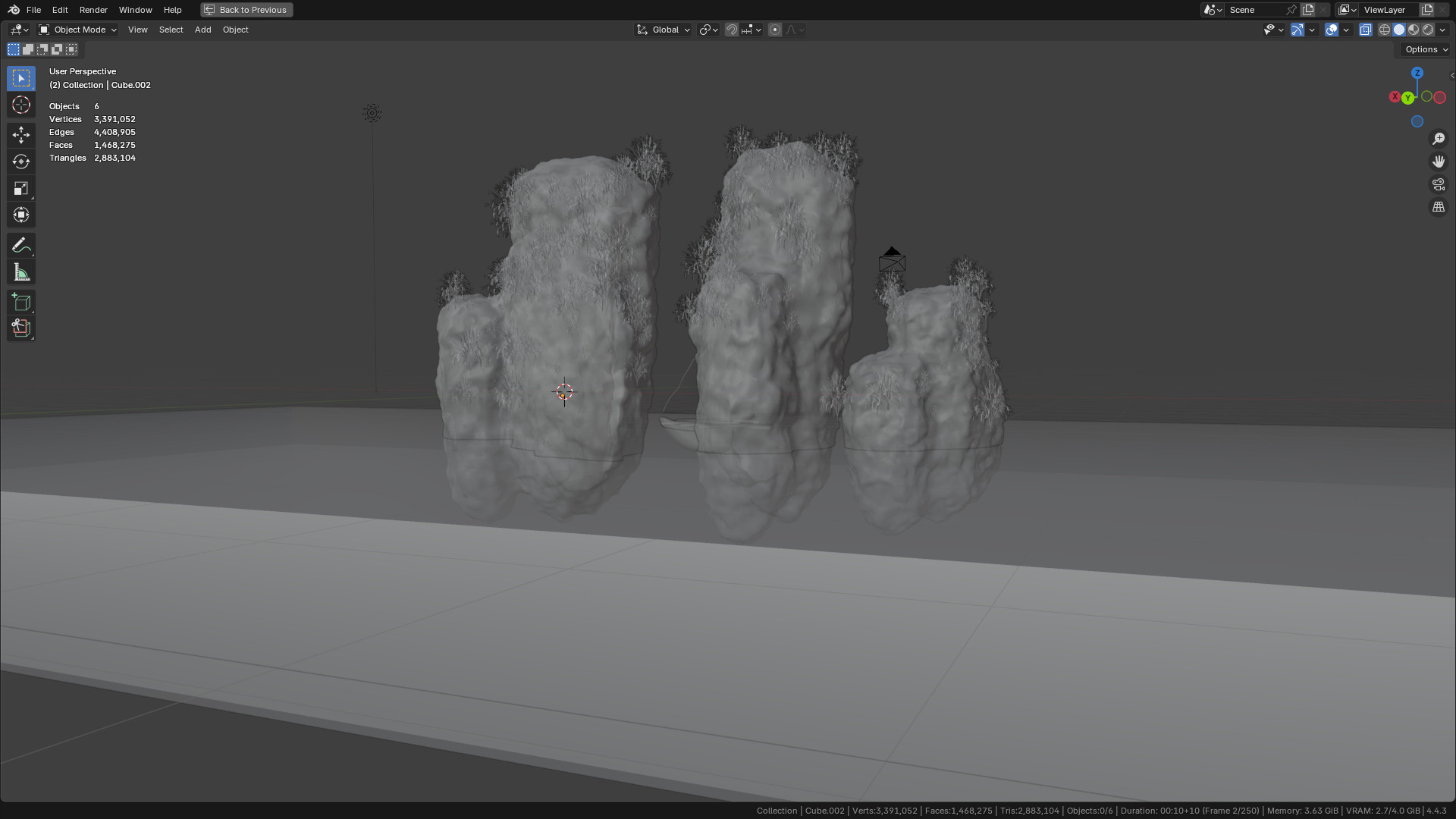 Sea and Rock environment 3D model_38