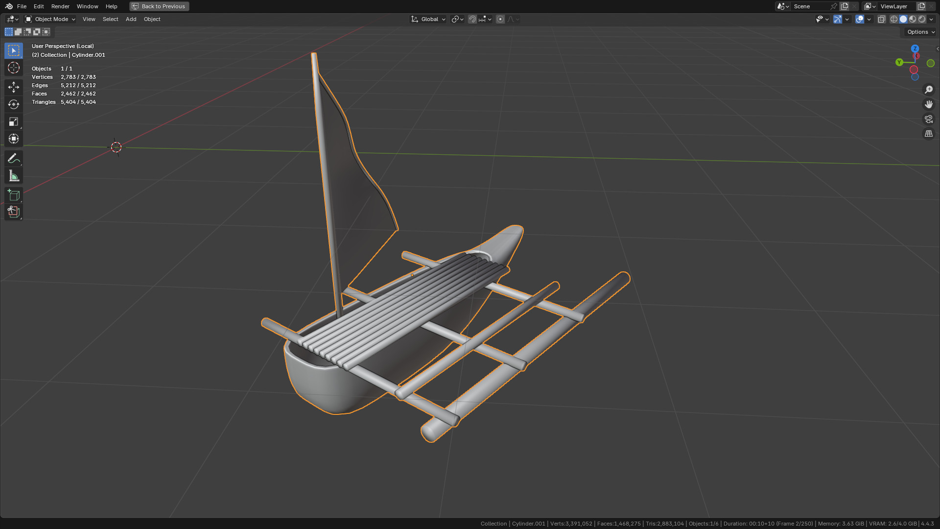 Sea and Rock environment 3D model_13