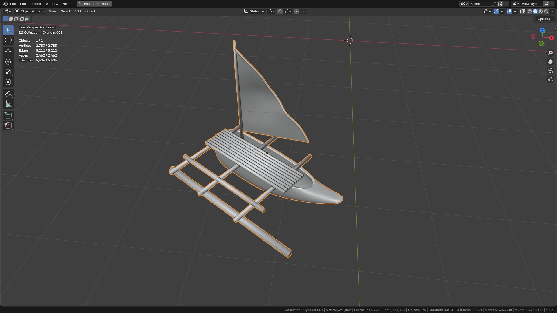 Sea and Rock environment 3D model_15