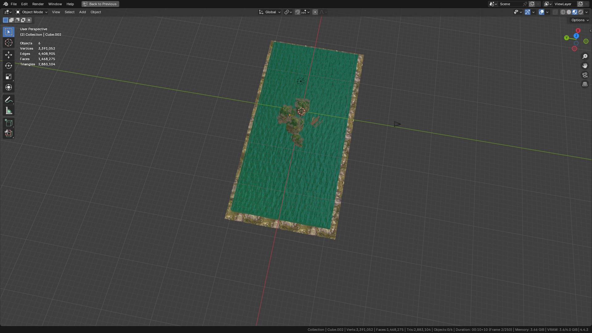Sea and Rock environment 3D model_44