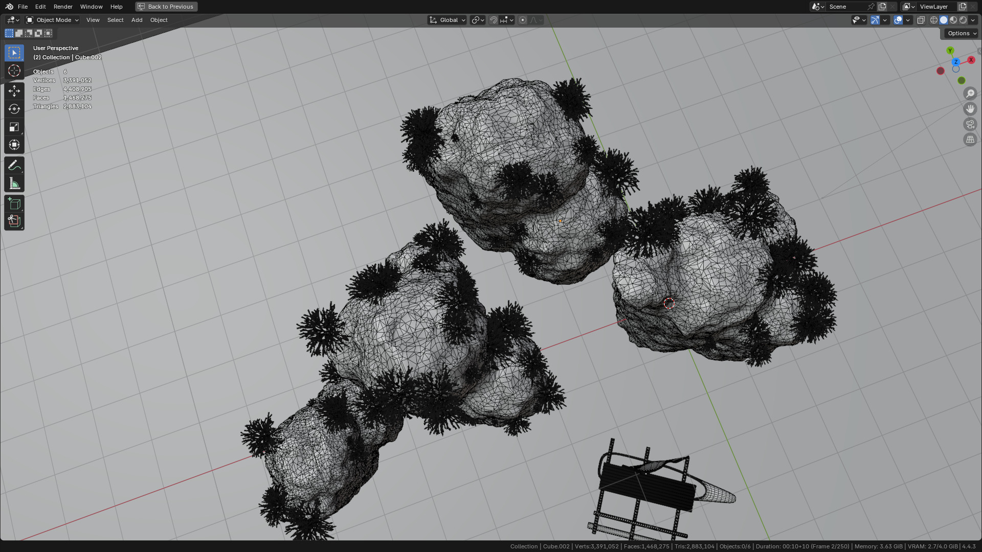 Sea and Rock environment 3D model_32