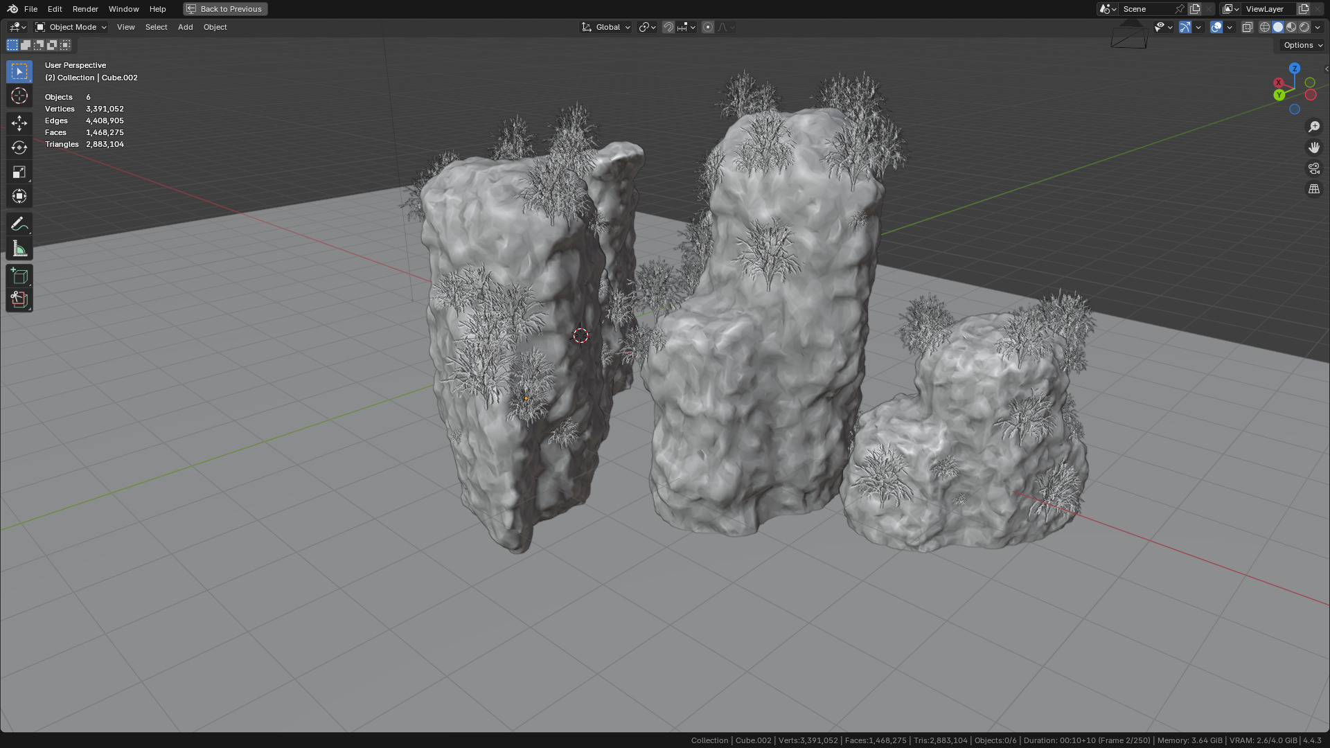 Sea and Rock environment 3D model_8