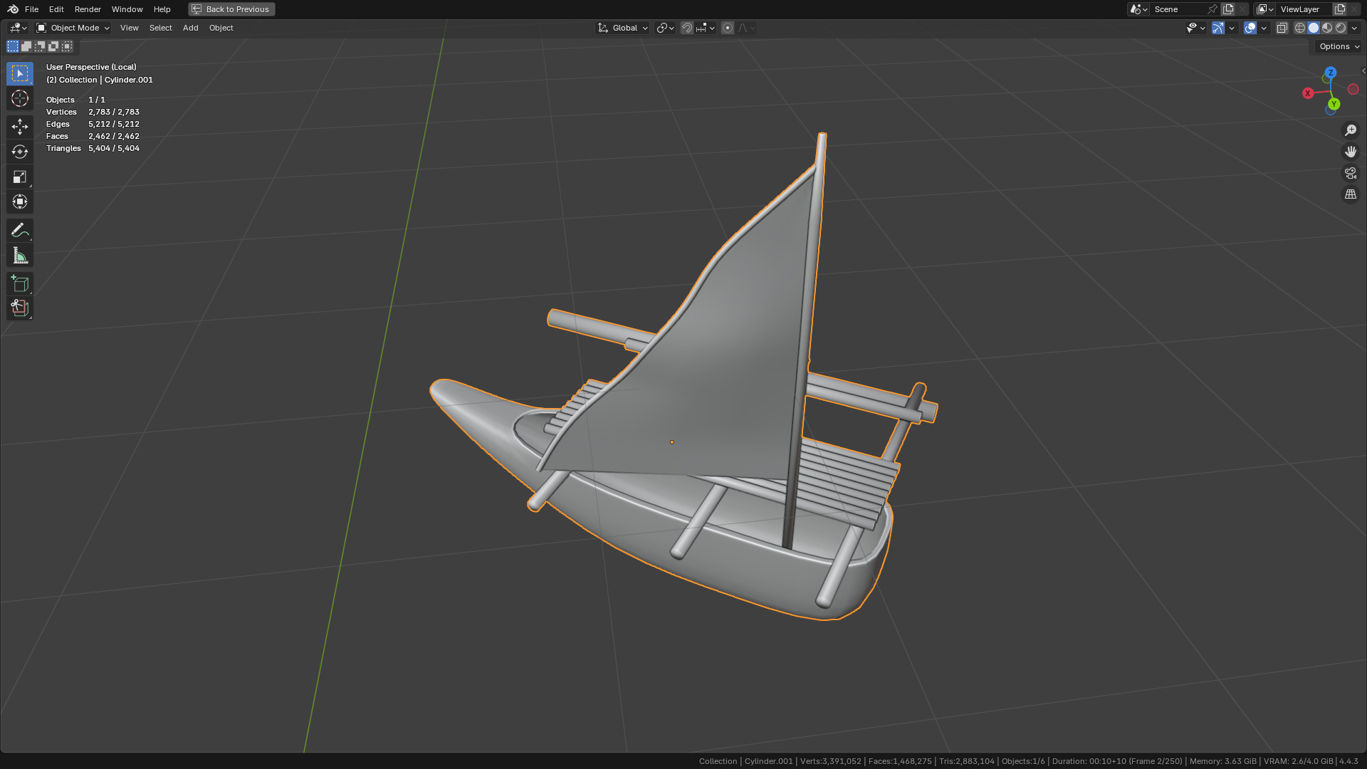Sea and Rock environment 3D model_14