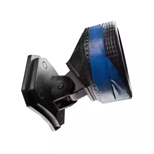 Post apocalyptic damaged flashlight headlamp Low-poly 3D model