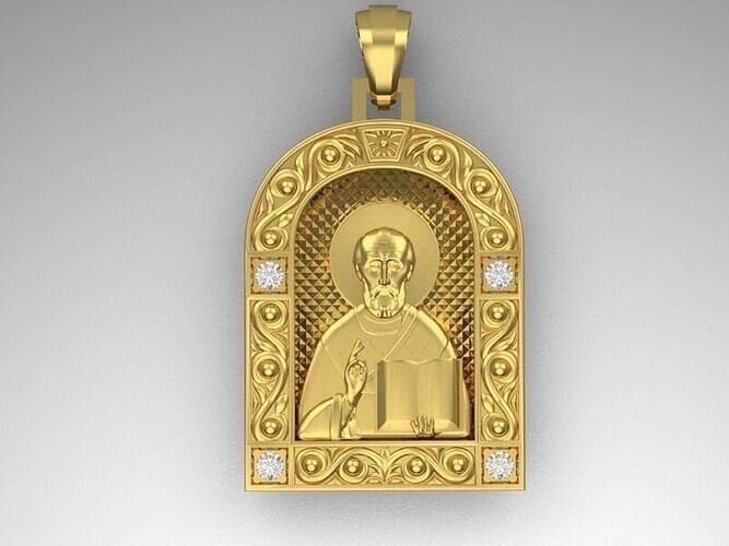 Icon Saint Nikolay Chudotvorets  3D print model