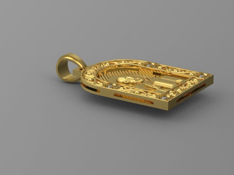 Icon Saint Nikolay Chudotvorets  3D print model_1
