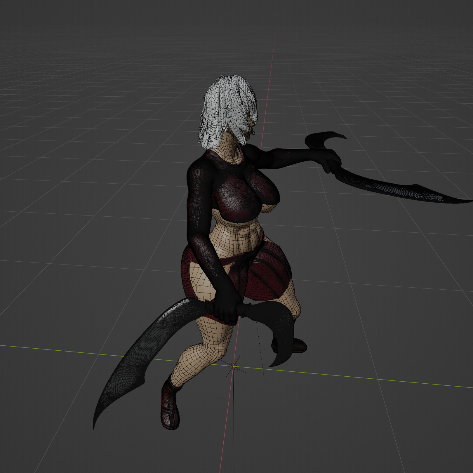 Sexy Thick Fighter  3D print model_7