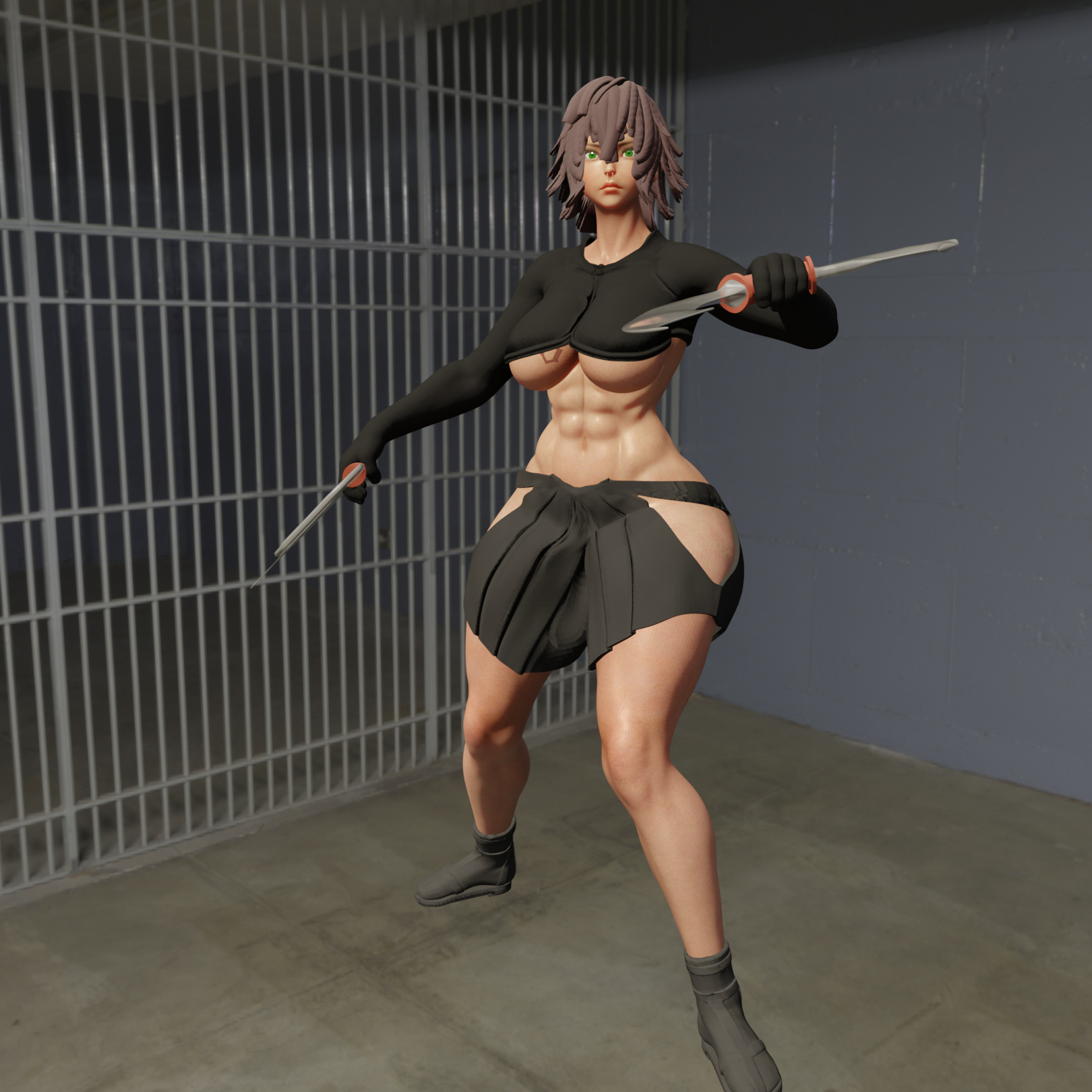 Sexy Thick Fighter  3D print model_2
