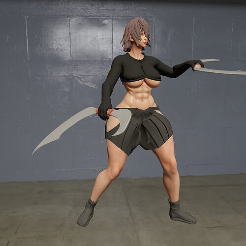 Sexy Thick Fighter  3D print model