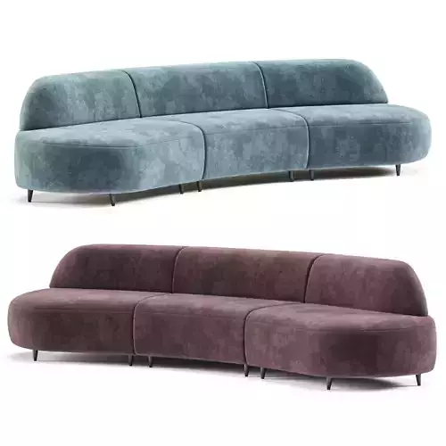 Davison Highley Sofa Dune Curved