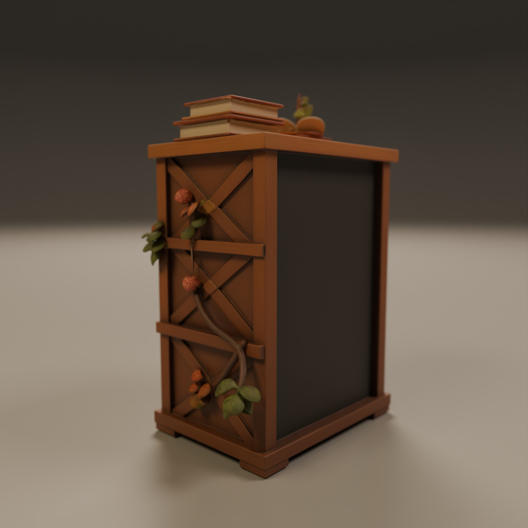 book shelf 3D print model_14