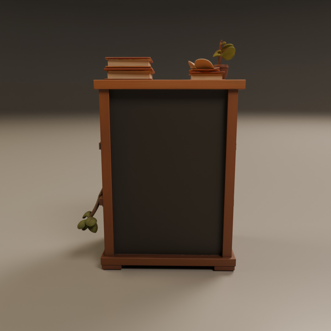 book shelf 3D print model_11