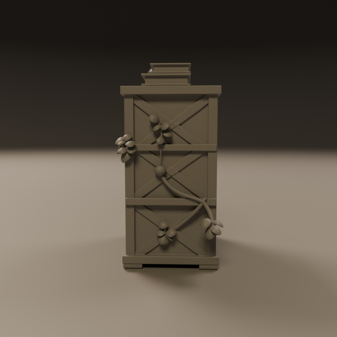 book shelf 3D print model_2