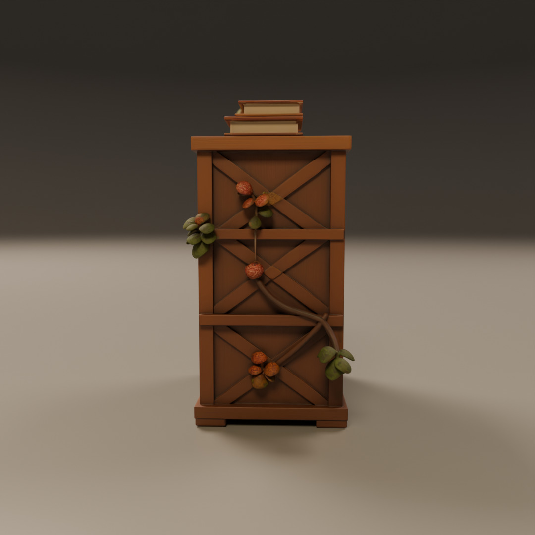 book shelf 3D print model_10