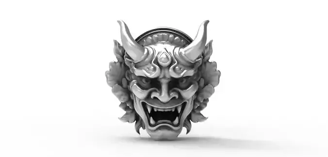 Japanese Oni Demon Mask