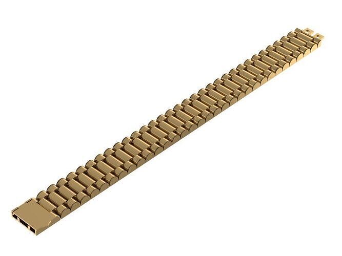 Royal Link Bracelet 3d print model 3D print model
