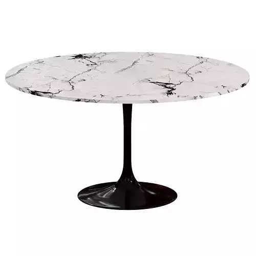 Dining table by Eero Saarinen Low-poly 3D model