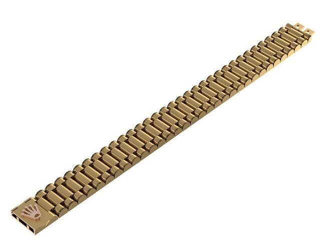 Royal Link Bracelet 3d print model 3D print model