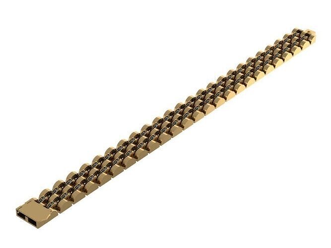 Royal Link Bracelet 3d print model 3D print model