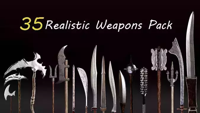 35 Realistic Weapon Collection  