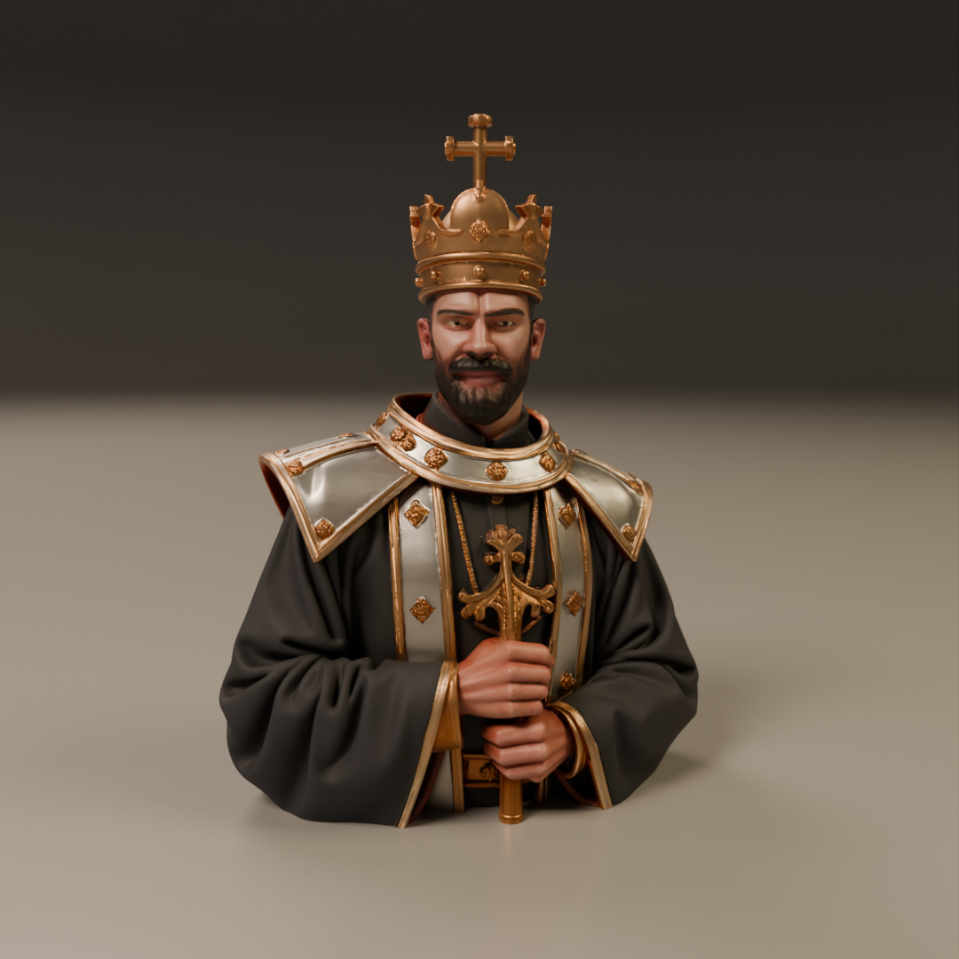 Priest 3D print model_16