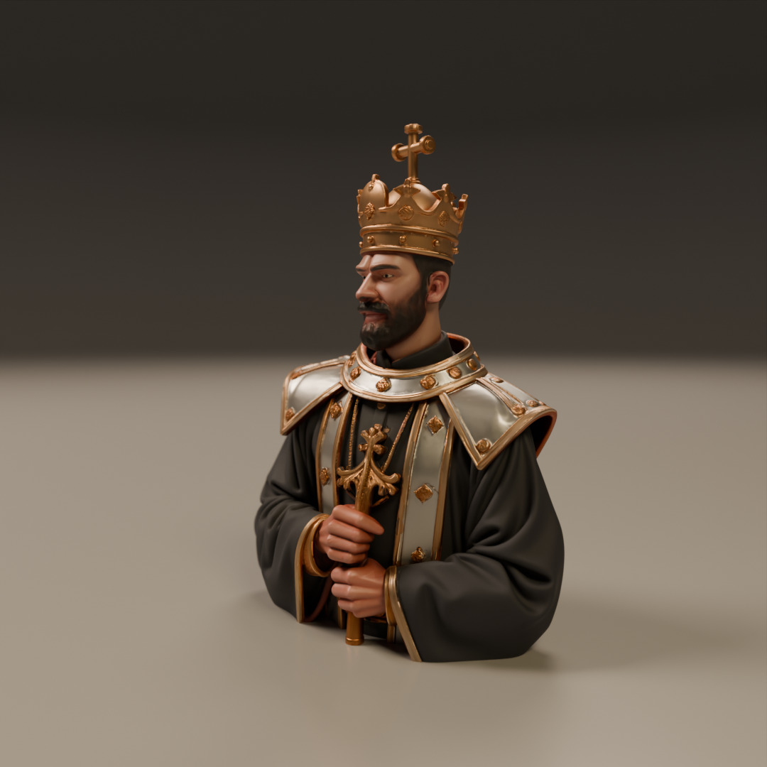 Priest 3D print model_13