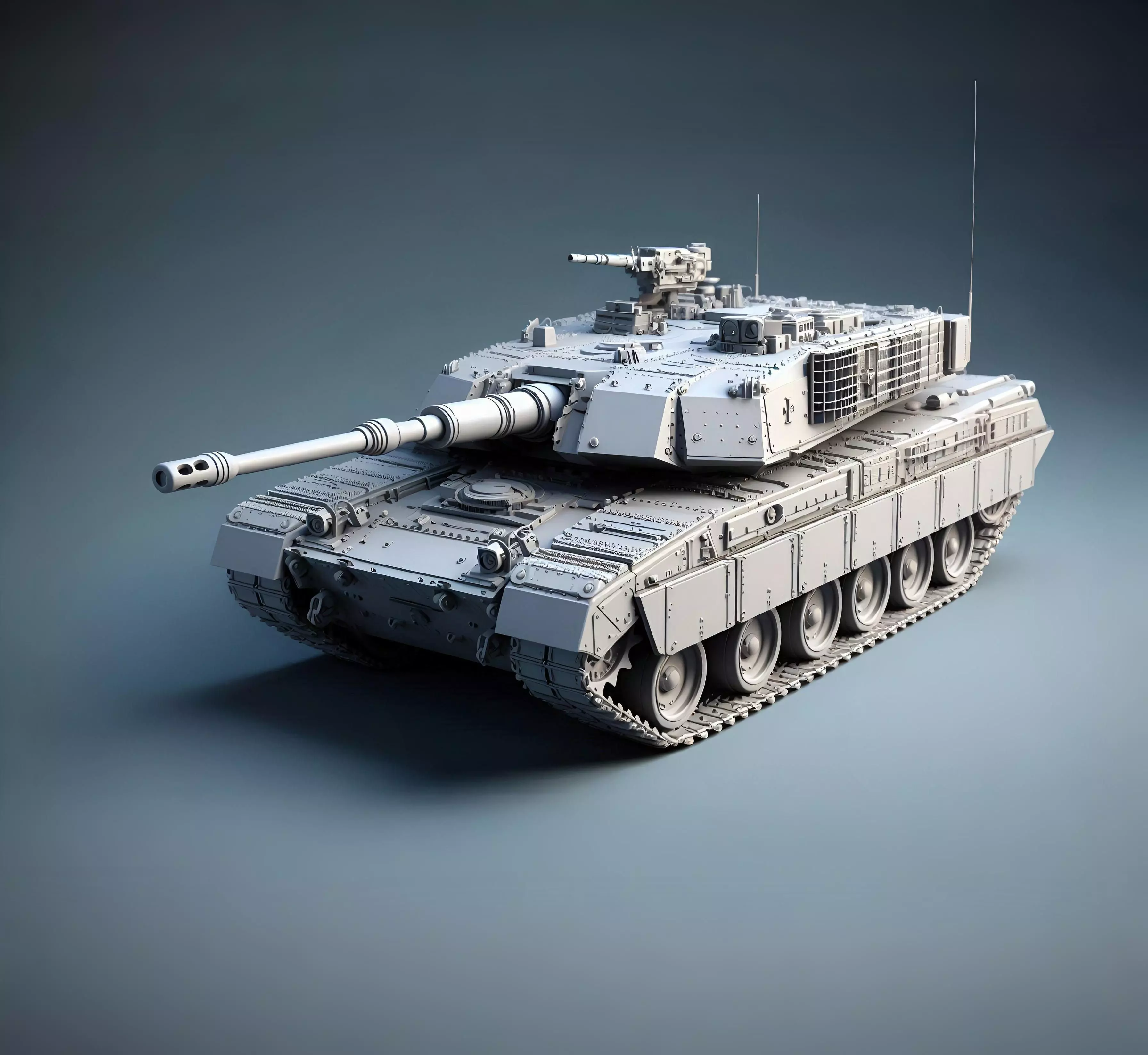 Challenger 2 Tank  Realistic 3D Printable Military Model 3D print model_0