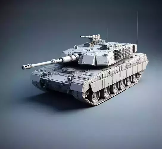 Challenger 2 Tank  Realistic 3D Printable Military Model 3D print model