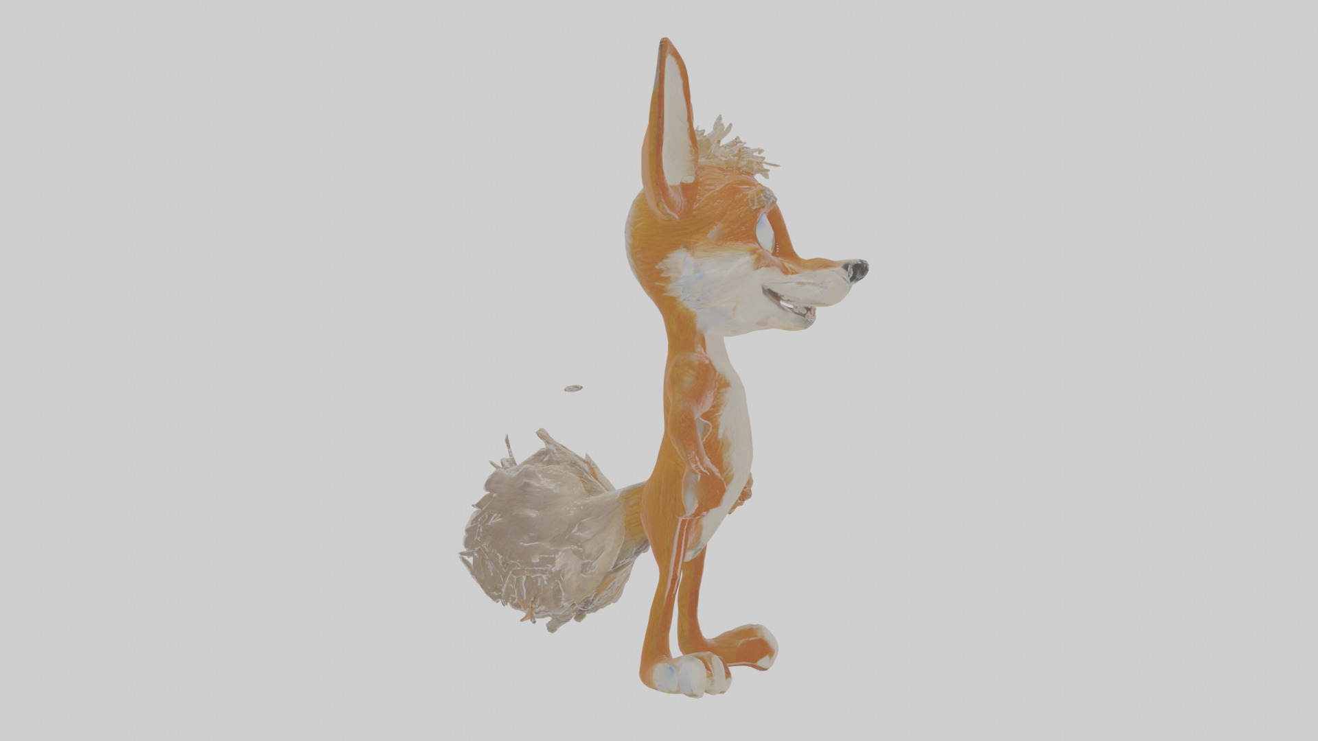 Cartoon Coyote Low-poly 3D model_20