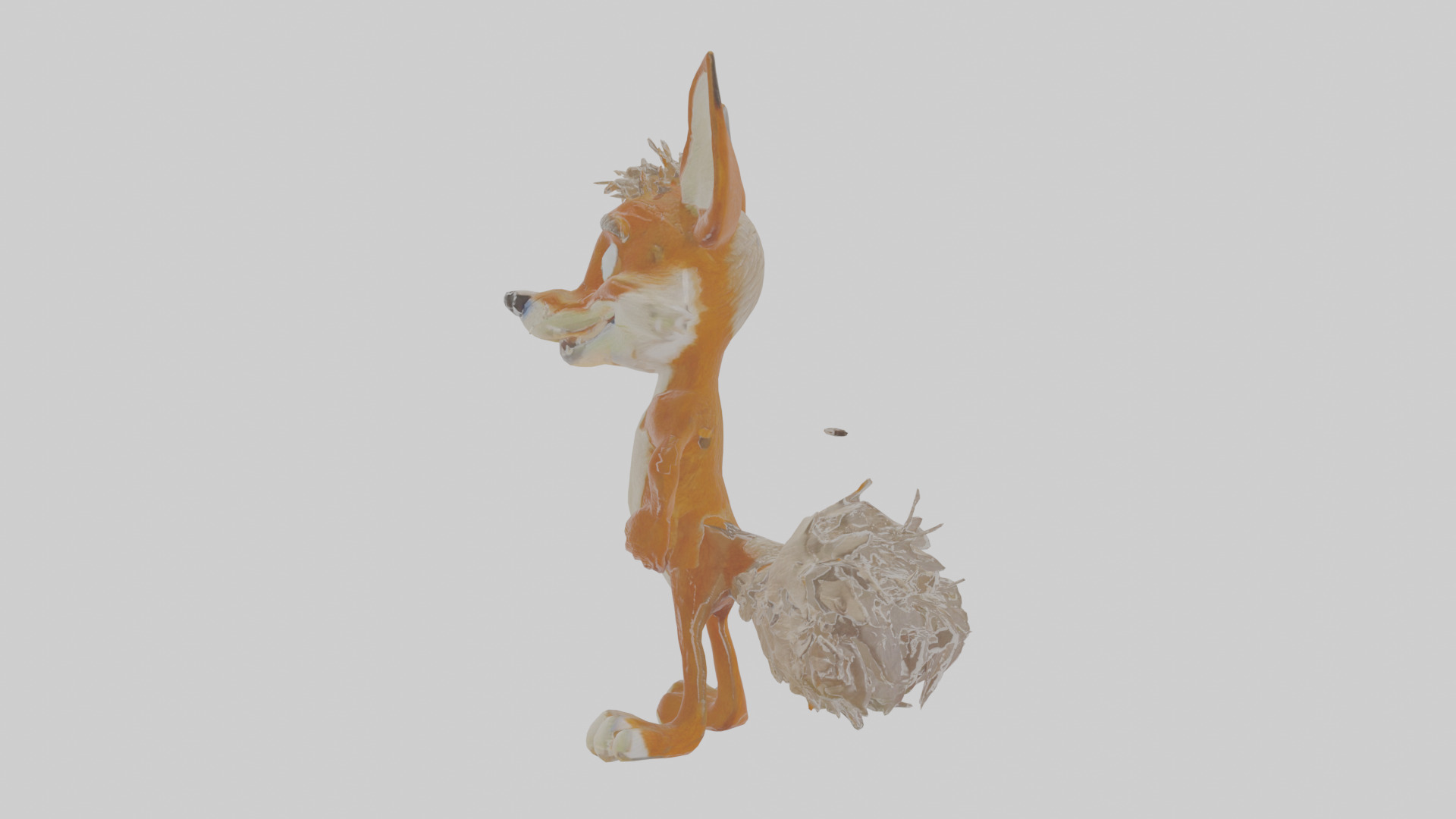 Cartoon Coyote Low-poly 3D model_19
