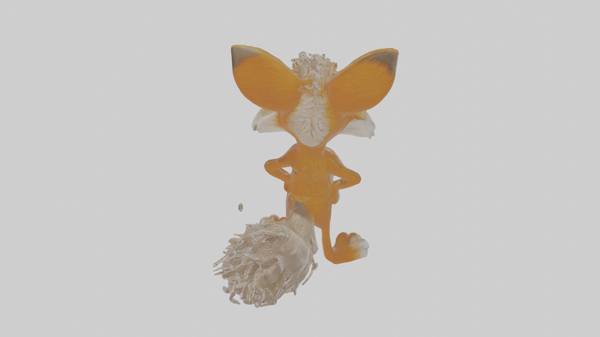 Cartoon Coyote Low-poly 3D model_23