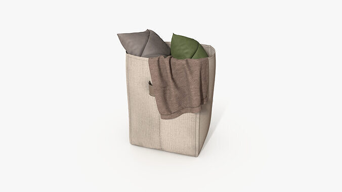 Toys Storage Basket Low-poly 3D model