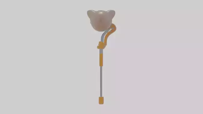 Cartoon Crutch Low-poly 3D model