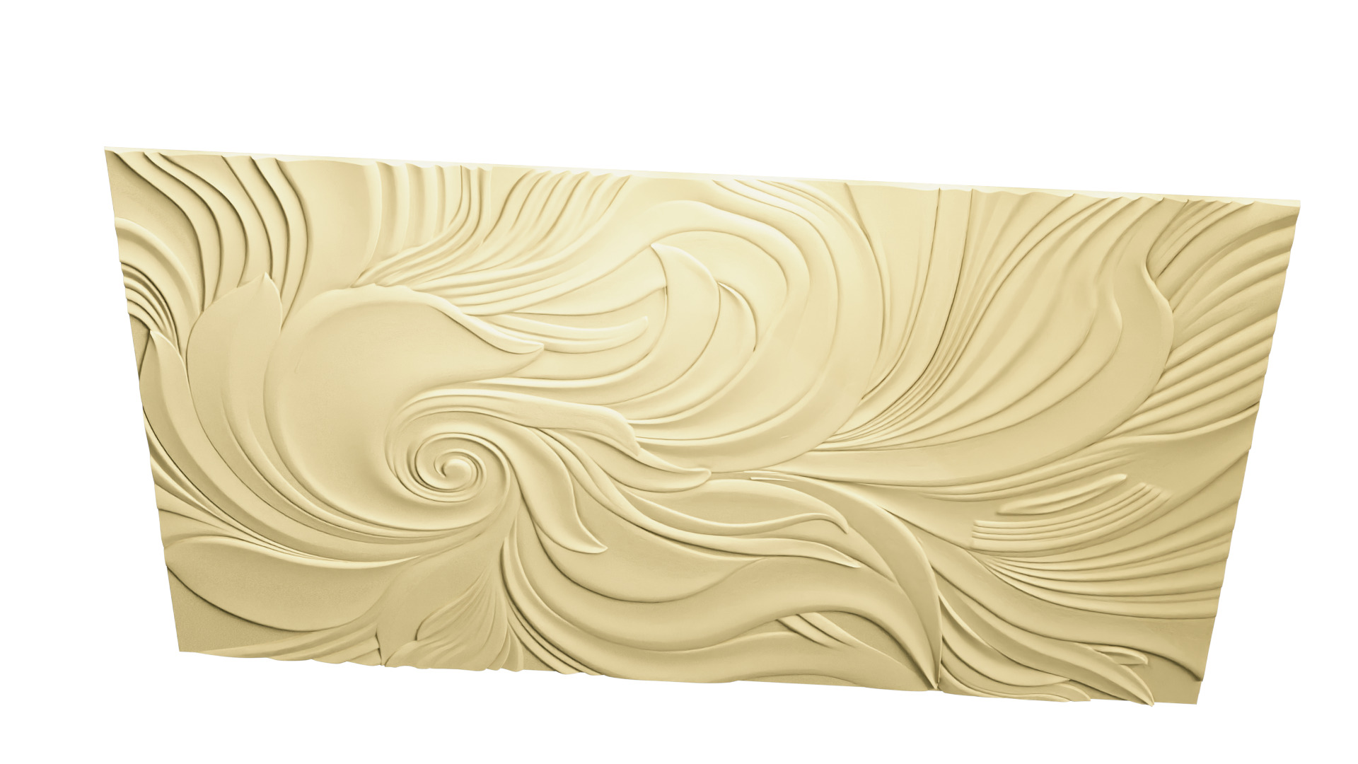 Modern Relief Wall Mural Decor CNC 3D Print 01 3D model_8