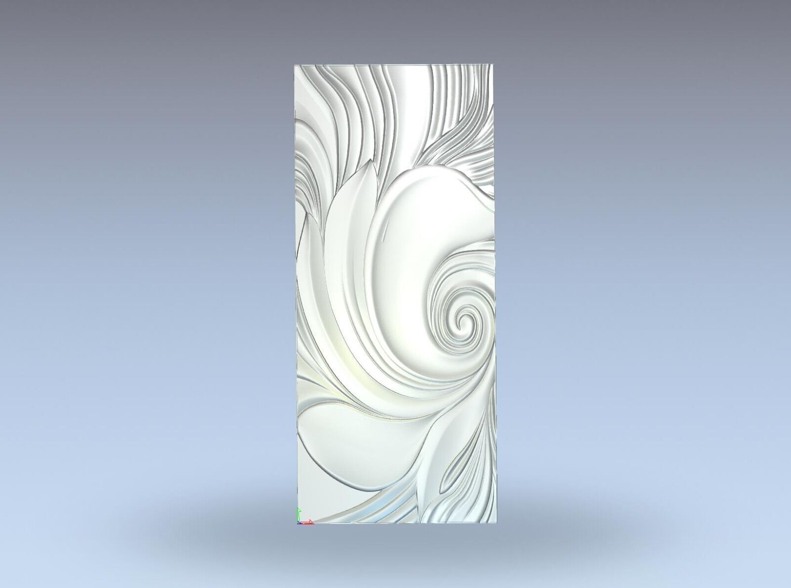 Modern Relief Wall Mural Decor CNC 3D Print 01 3D model_18