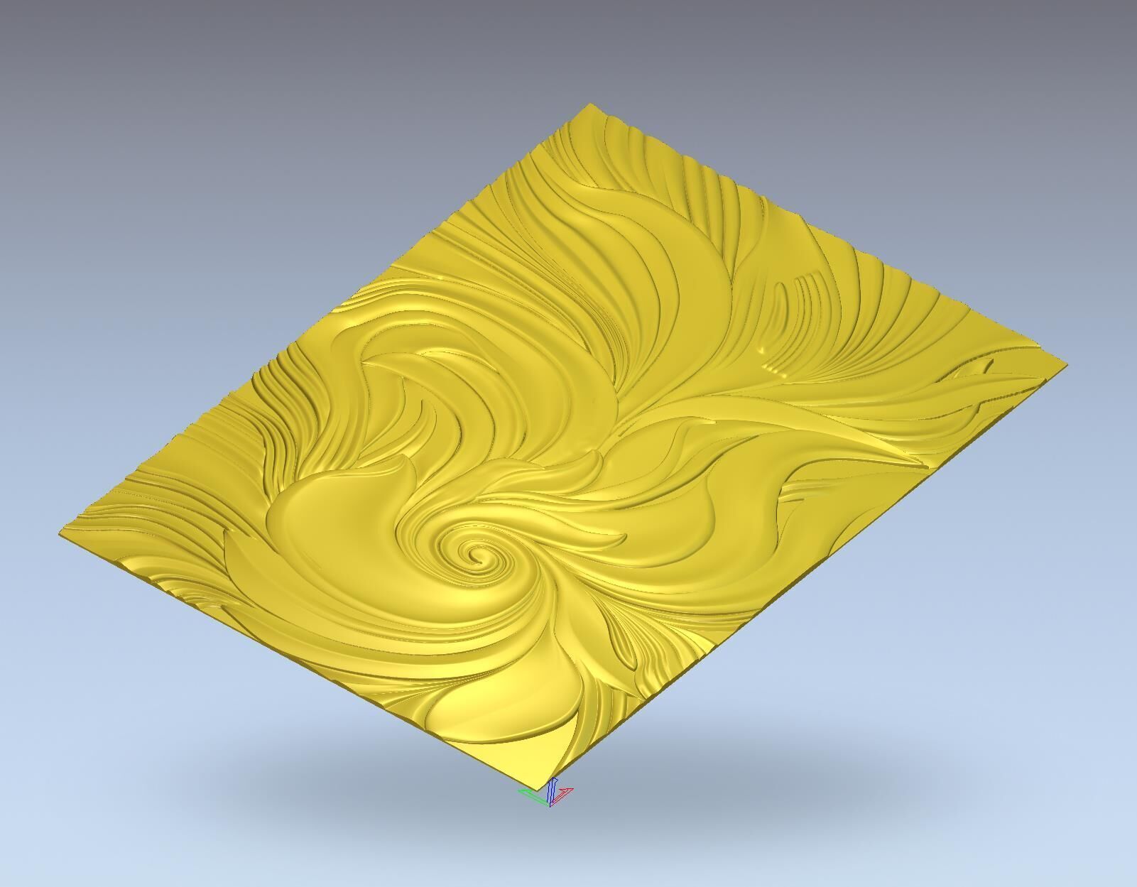 Modern Relief Wall Mural Decor CNC 3D Print 01 3D model_6