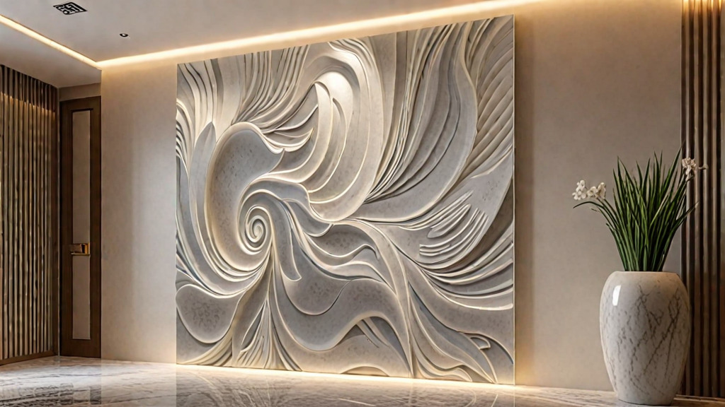 Modern Relief Wall Mural Decor CNC 3D Print 01 3D model_7
