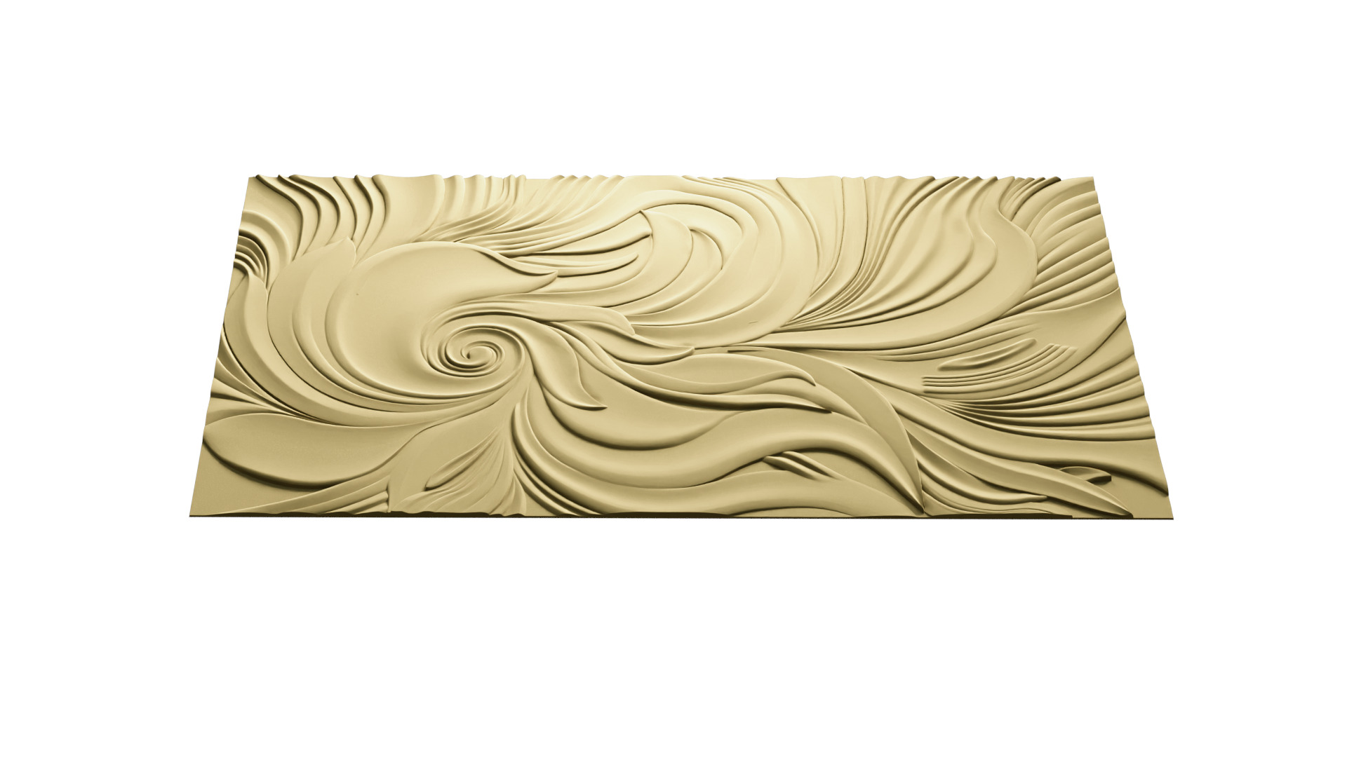 Modern Relief Wall Mural Decor CNC 3D Print 01 3D model_5