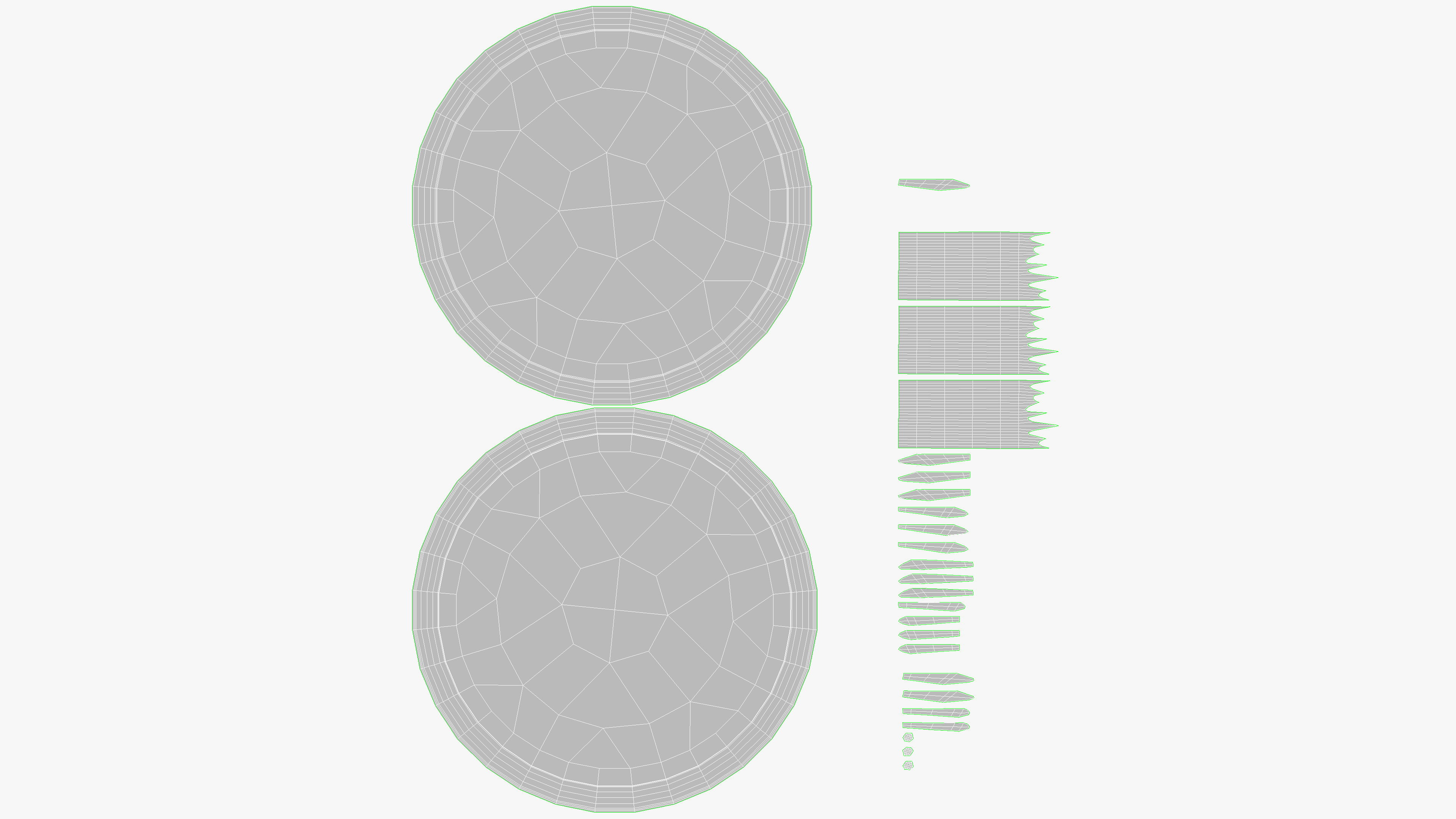 Big Oak Coffee Table Low-poly 3D model_10
