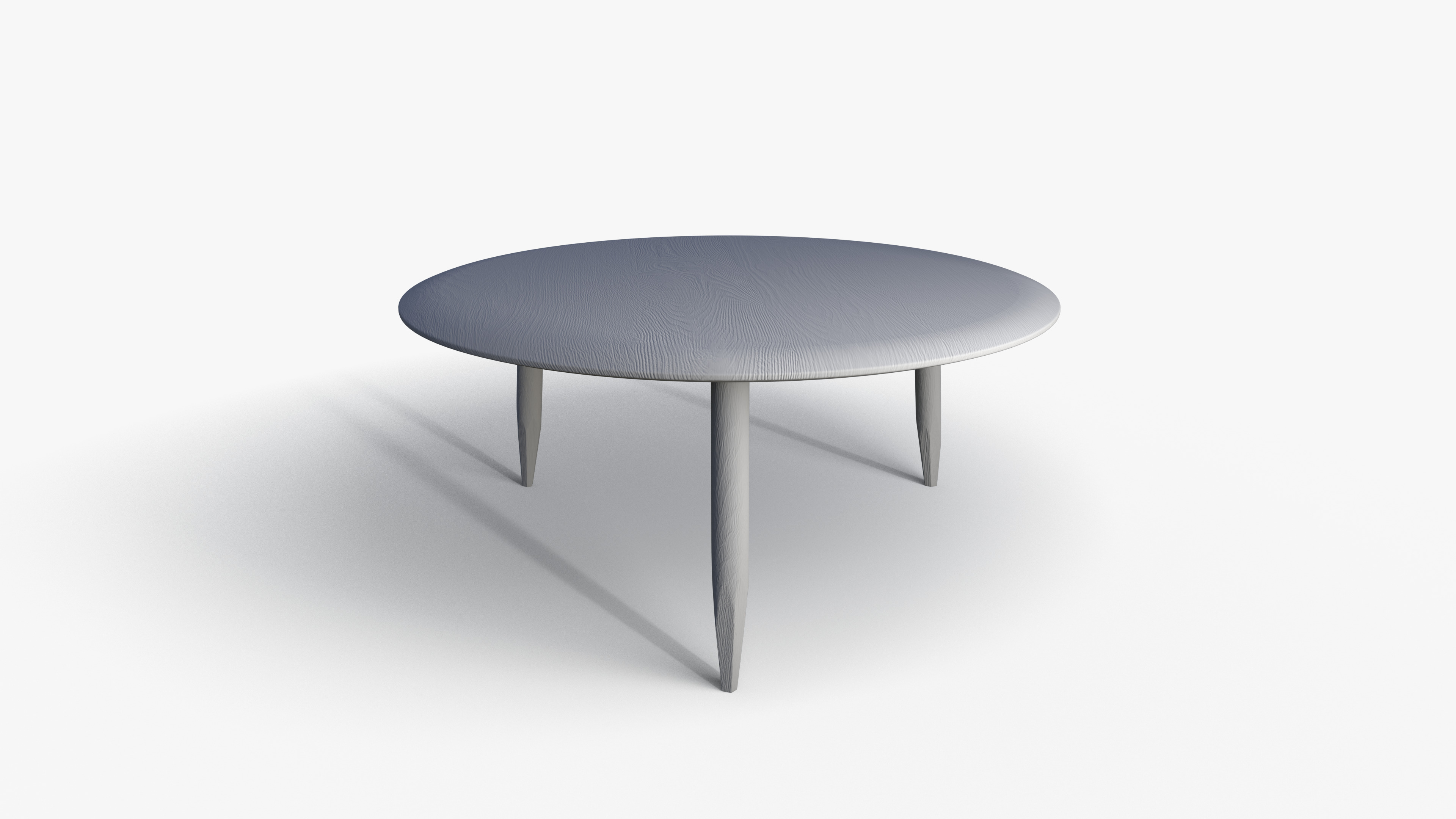 Big Oak Coffee Table Low-poly 3D model_8