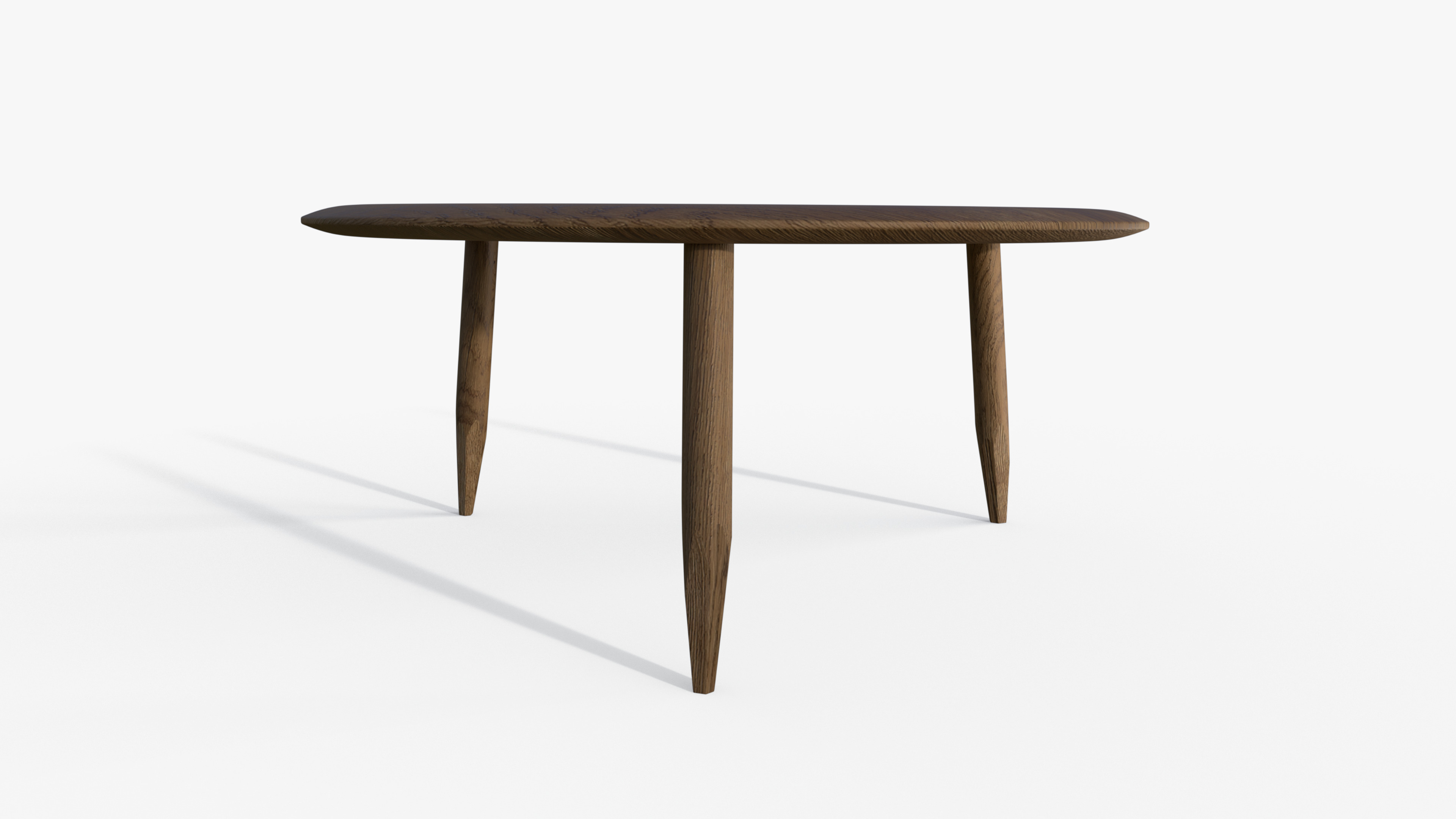 Big Oak Coffee Table Low-poly 3D model_6