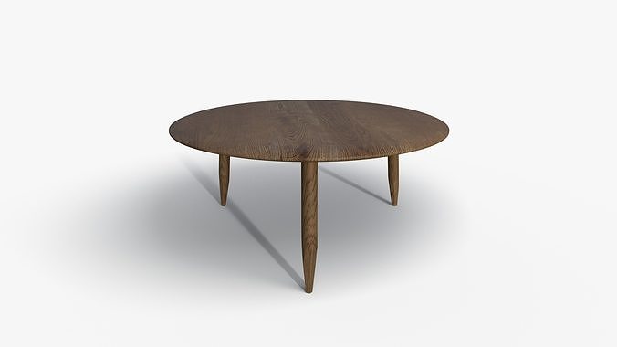 Big Oak Coffee Table Low-poly 3D model
