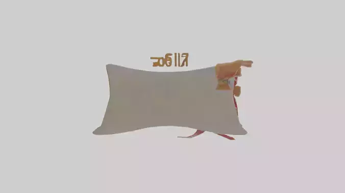 Cartoon Diploma Scroll Low-poly 3D model