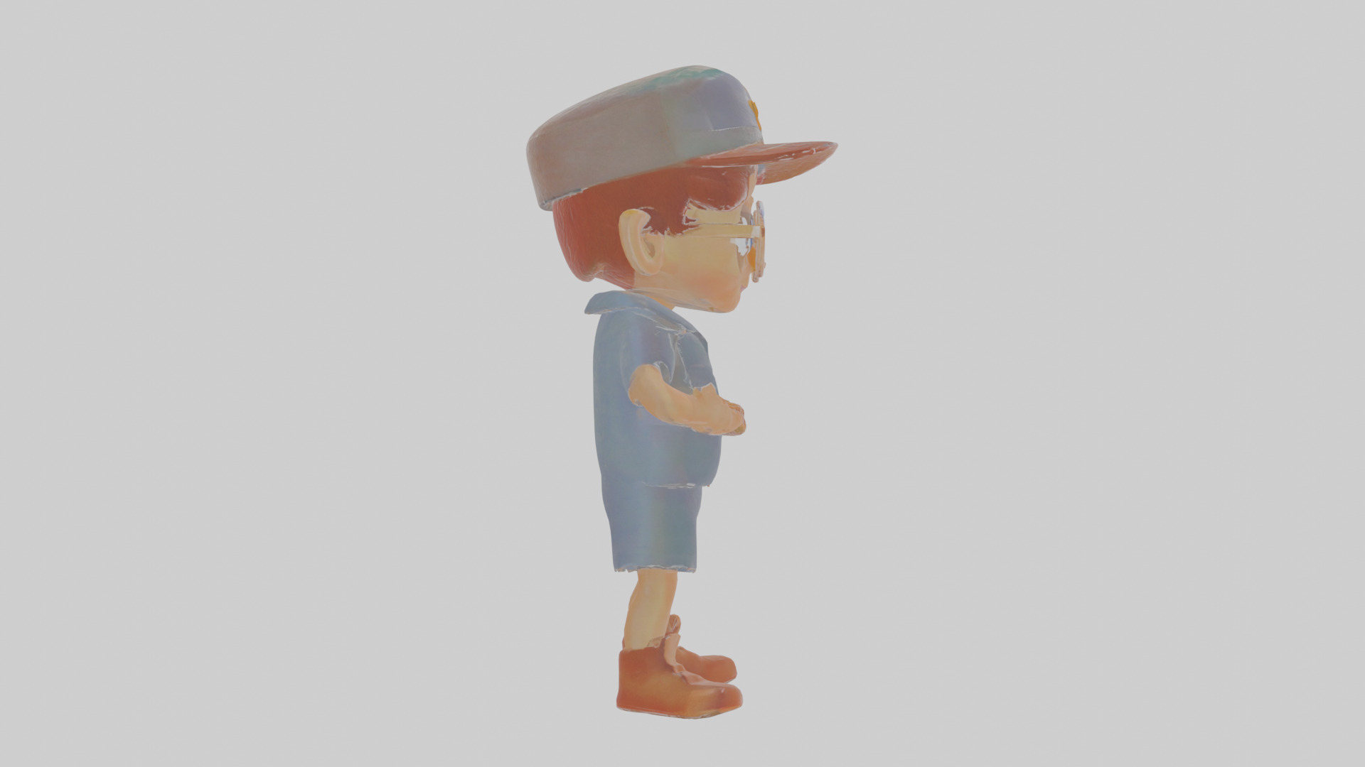 Cartoon Dipper Low-poly 3D model_19